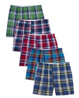 Men's Boxer Plaid (5 Pack)