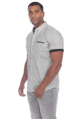 Mojito Slim Fit Button Down Short Sleeve Shirt