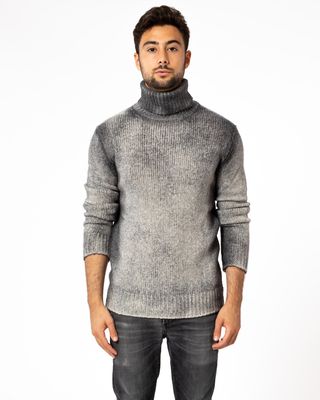 High-Neck Pullover Sweater