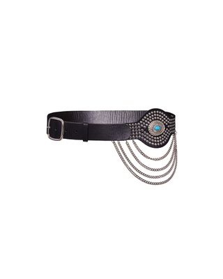 Western Belt with Studs and Chains