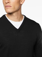 Merino Wool V-Neck Sweater