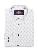 Micro Print Dress Shirt