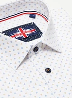 Micro Print Dress Shirt