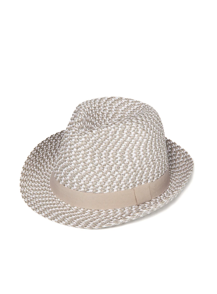 Light Grey Fedora Hat