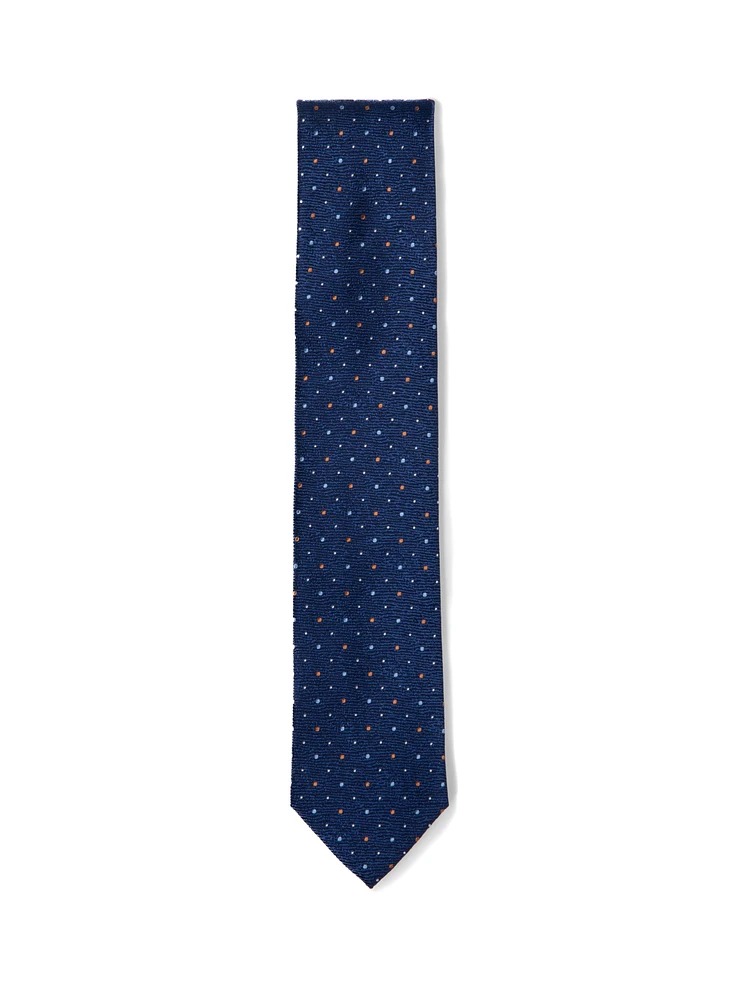 Blue Multi-Dotted Tie