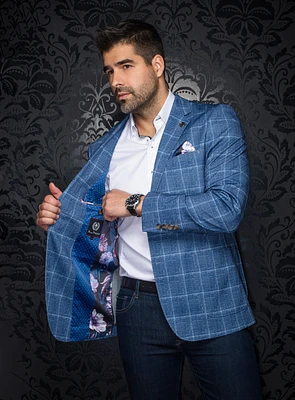 Blue Check 'Williams' Sport Jacket