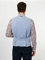 Blue Pique Vest