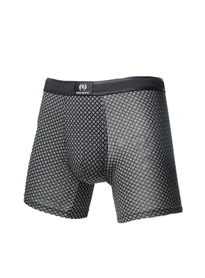 Sous-vêtement boxer en bambou noir imprimé