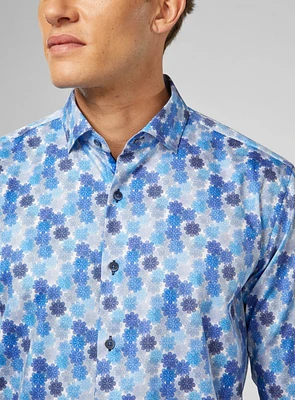 Chemise satinée à imprimé kaleidoscope