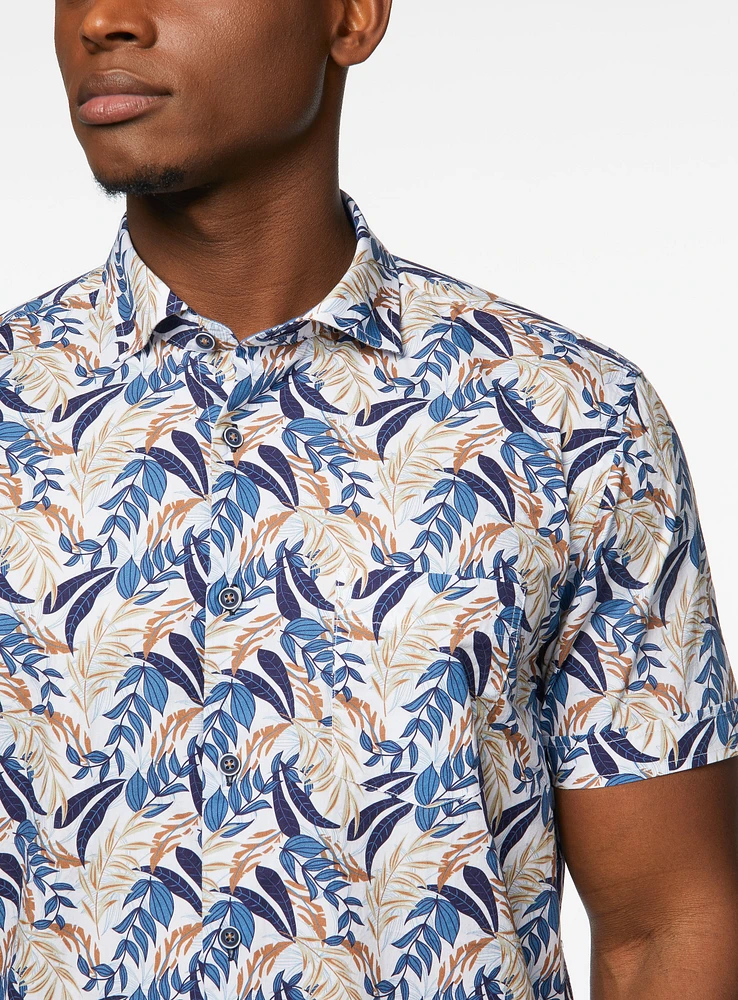 Fern Print Poplin Shirt