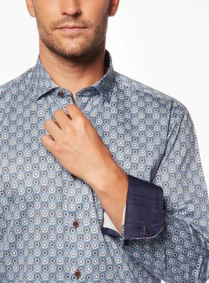 Medallions Print Sateen Shirt