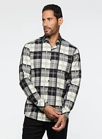 Chemise en flanelle à carreaux noirs