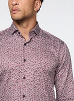 Swirl Print Sateen Shirt