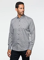 Swirl Print Sateen Shirt