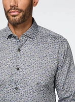Swirl Print Sateen Shirt