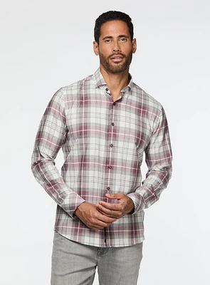 Chemise à carreaux roses