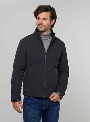 Manteau semi-matelassé marine