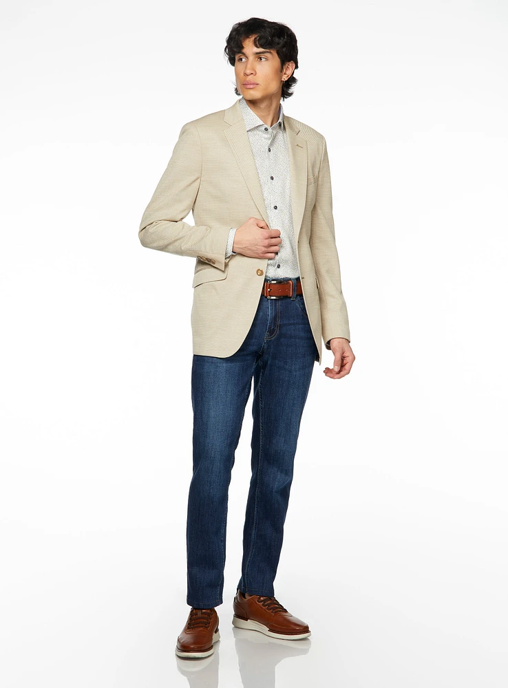 Beige Neat Sport Jacket