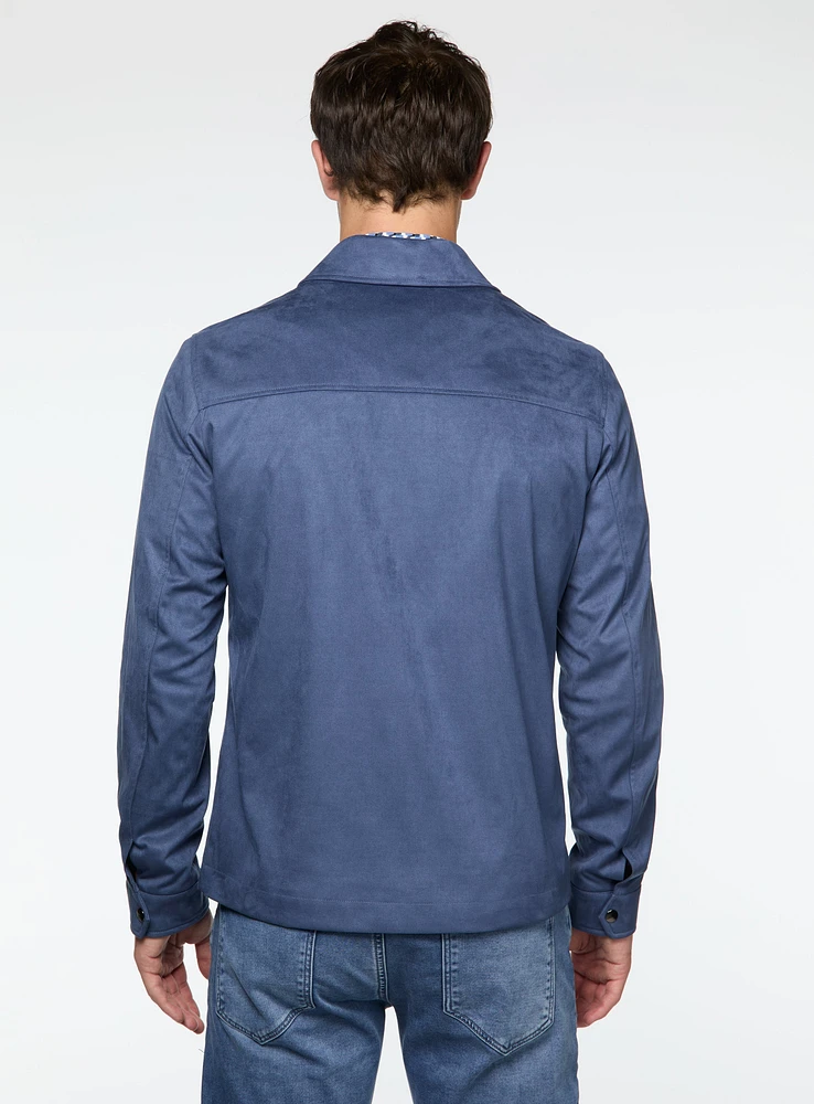 Manteau en faux suède
