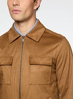 Manteau en faux suède