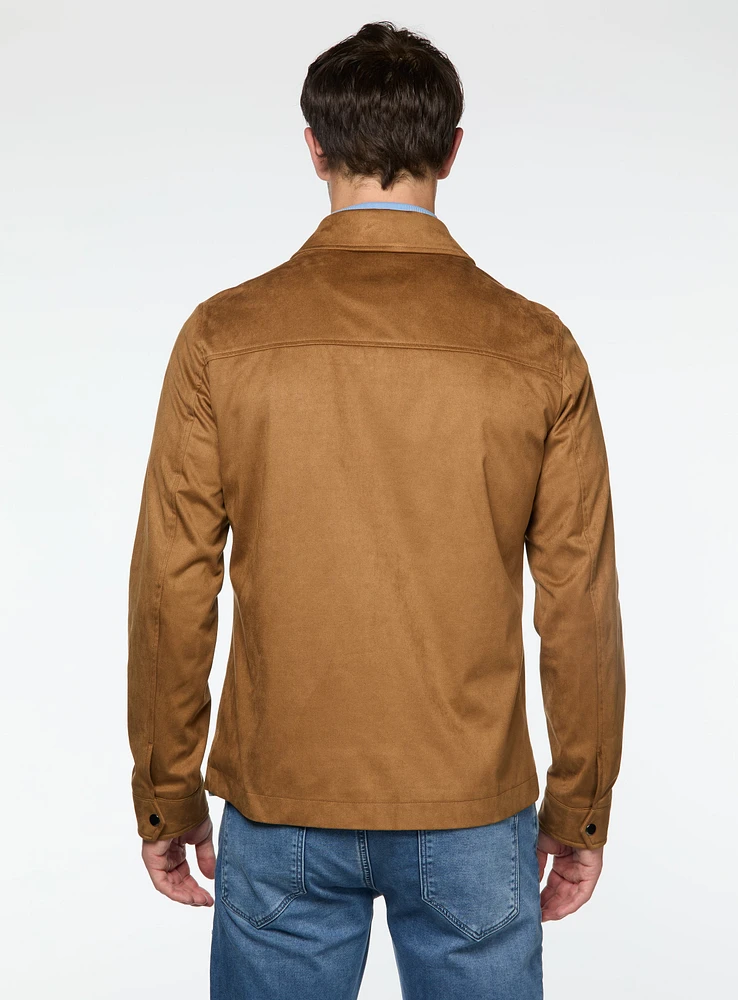 Manteau en faux suède