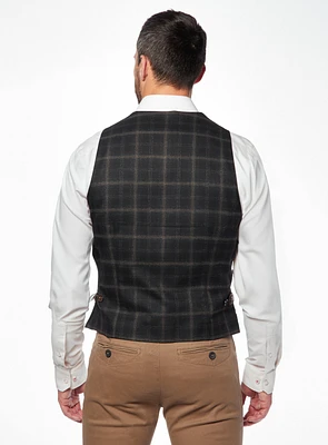 Black Checked Vest