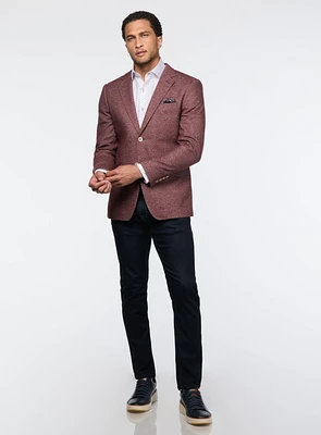 Raspberry Jersey Sport Jacket