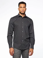 Martini Print Stretch Shirt