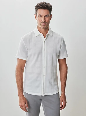 Chemise texturé blanche