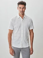 Chemise texturé blanche