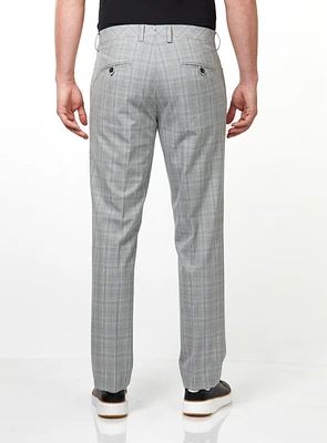 Grey Checked Dress Pants