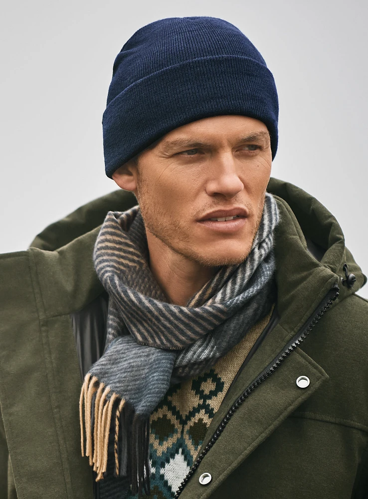 Solid Ribbed Tuque