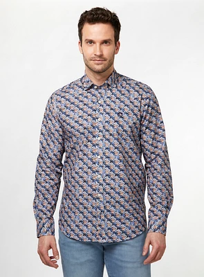 Chemise à imprimé récif de corail