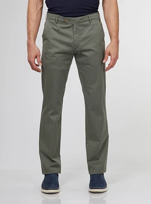 Chino texturé vert