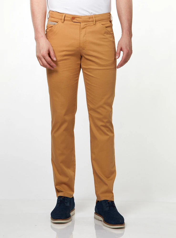 Chino texturé beige