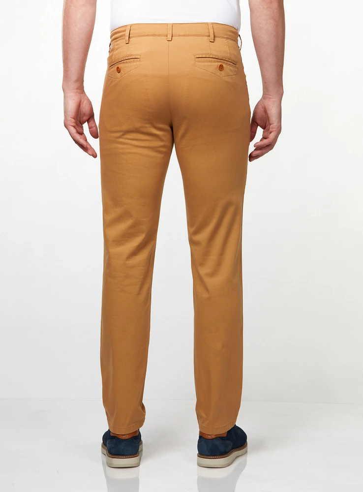 Chino texturé beige