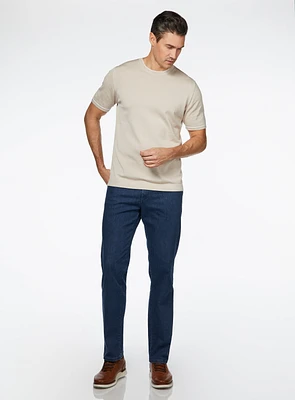 Tan Stitches 'Coolmax' Jeans