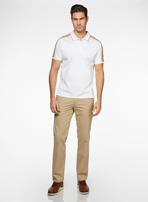 Contrasting Details Beige Chino