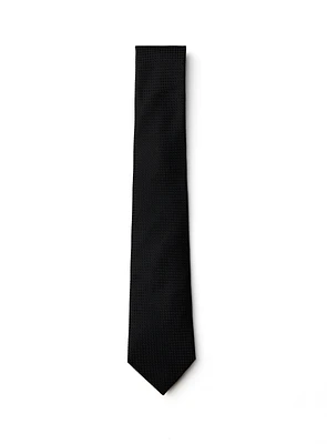 Textured Black Tie