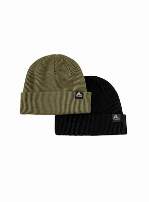 Duo Solid Ribbed Tuque