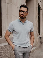 Polo en tricot uni