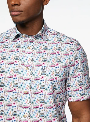 Westfalia Print Short Sleeve Shirt