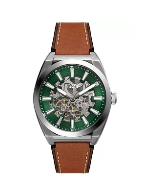 Montre automatique 'Everett' en cuir