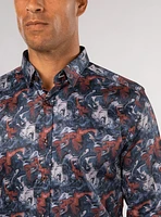 Chemise 'Casella' imprimé abstrait