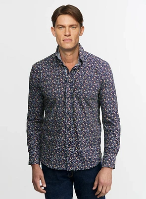 Chemise 'Vargas' imprimé de vignes
