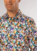 Chemise 'Como' imprimé abstrait