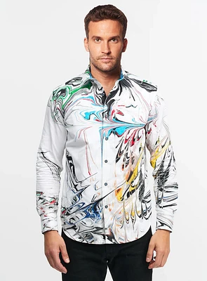 Chemise 'Peyote' imprimé abstrait