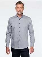 Mosaic Print Sateen Shirt