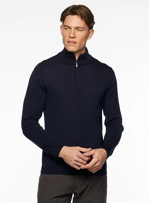 Merino Wool Mock Neck Sweater