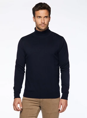 Solid Turtleneck Sweater